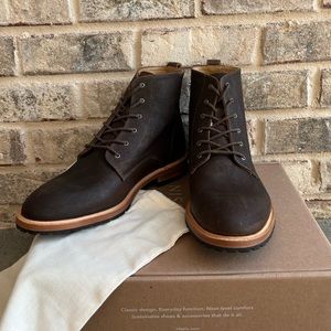 NWT Nisolo Men’s Martin All Weather Boots Waxed Brown 10.5